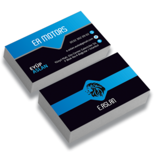 Laklı Kartvizit Çift Yön